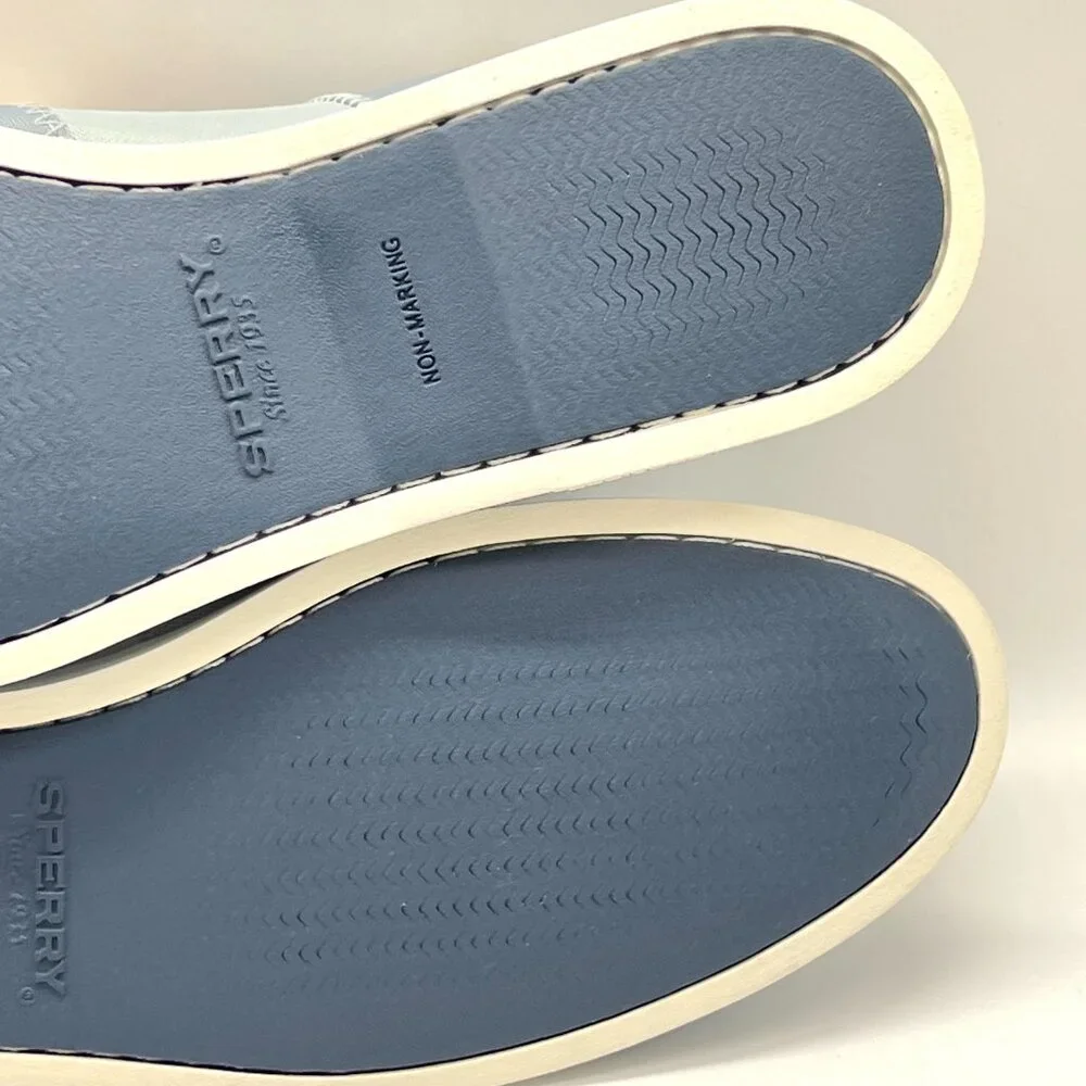 New SPERRY Womens Size 12 12M Blue And‎ Pink Pastel Boat Shoes Loafers Flats